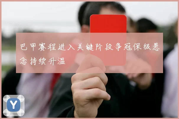 巴甲赛程进入关键阶段争冠保级悬念持续升温
