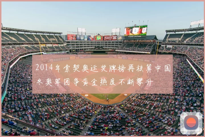 2014年索契奥运奖牌榜再核算中国冬奥军团争黄金热度不断攀升