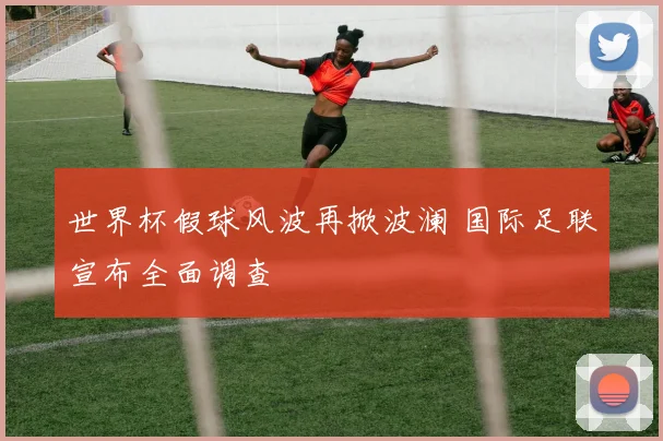 世界杯假球风波再掀波澜 国际足联宣布全面调查